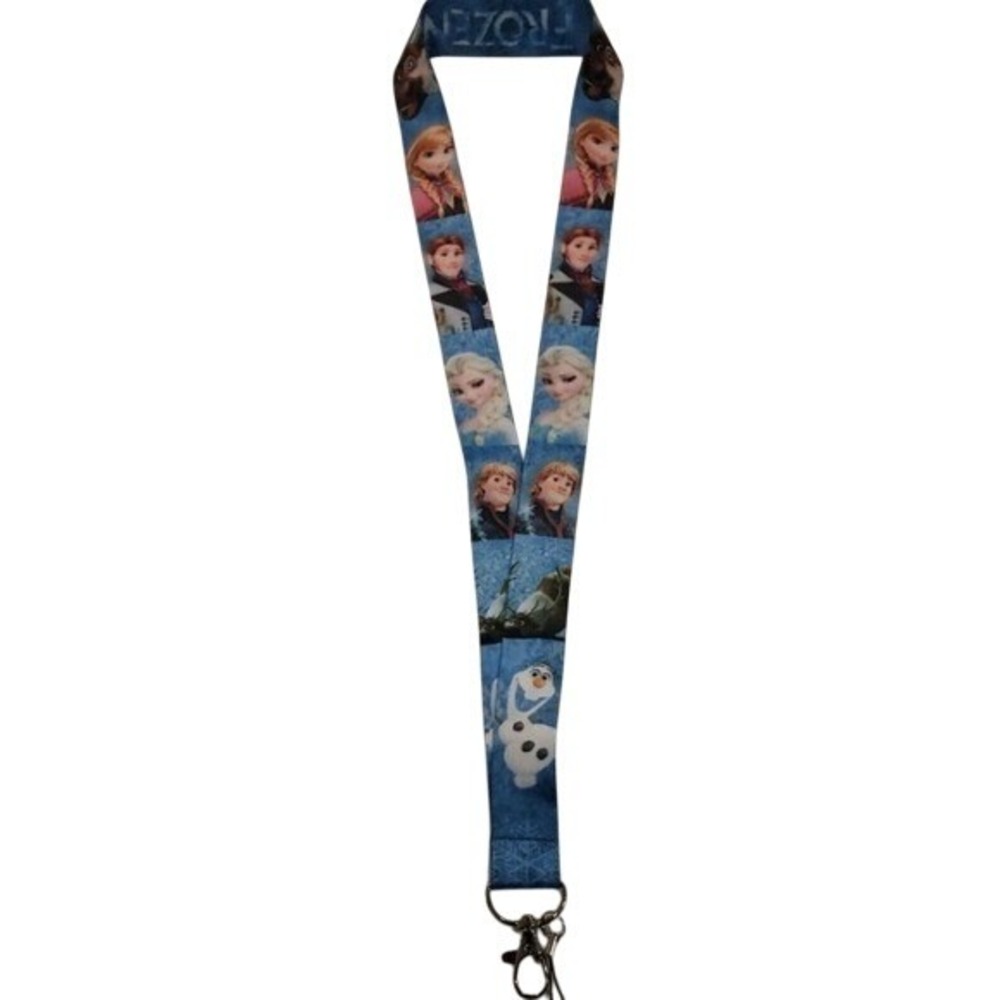 Disney Frozen Princesses Pin Trading Neck Lanyard ID Keys Elsa Anna Olaf 037